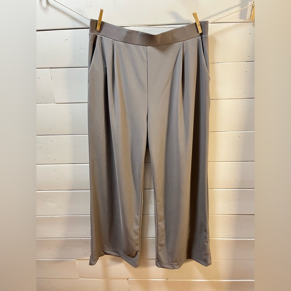 HALARA – Grey Pleated Pants (Size XL)